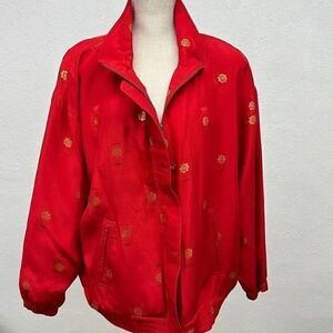 Mureli Silk Gold/ Red Nautical Jacket